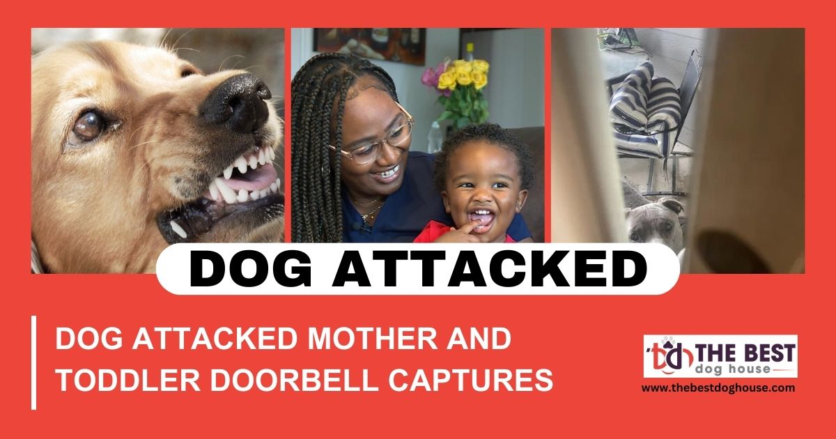 Dog Attacked Mother and Toddler | Doorbell Camera Captures
